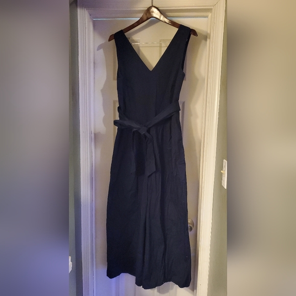 J. Crew Navy Wrap Jumpsuit - Picture 4 of 13